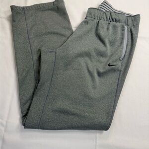 Nike Gray Joggers with Elastic Waistband and Cuffed Ankles